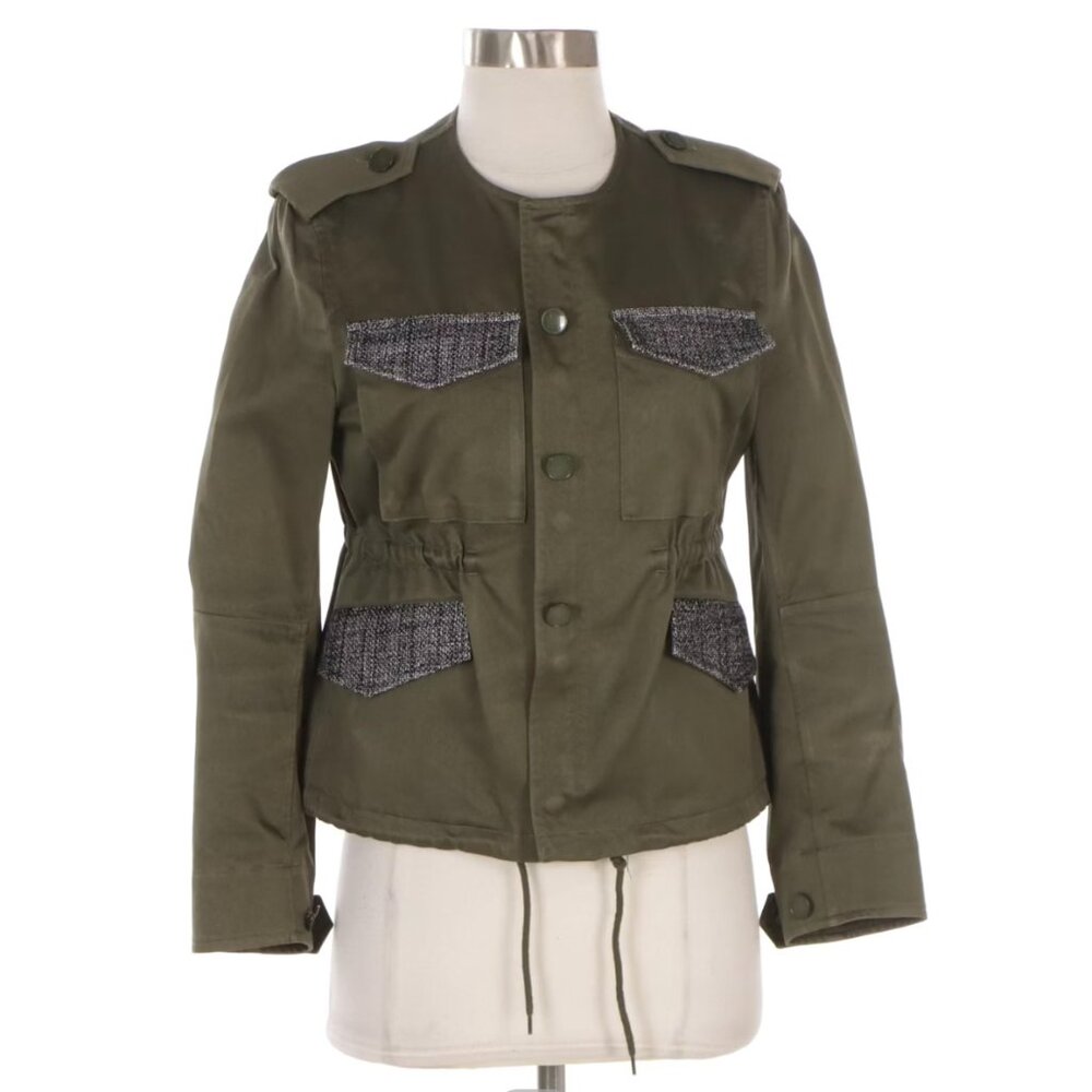 Golden Goose Army Green Cotton Utility Jacket